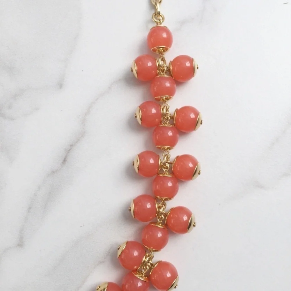 J Crew Pink cluster Beaded Necklace